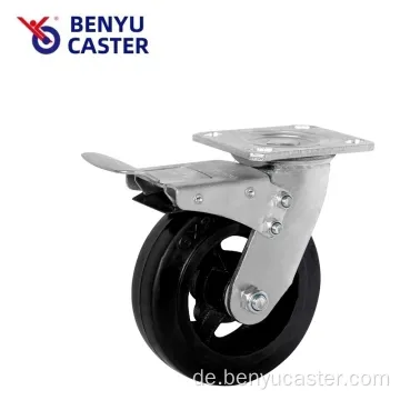 8 -Zoll -Schwarzer europäischer europäischer industrieller Caster Wheel